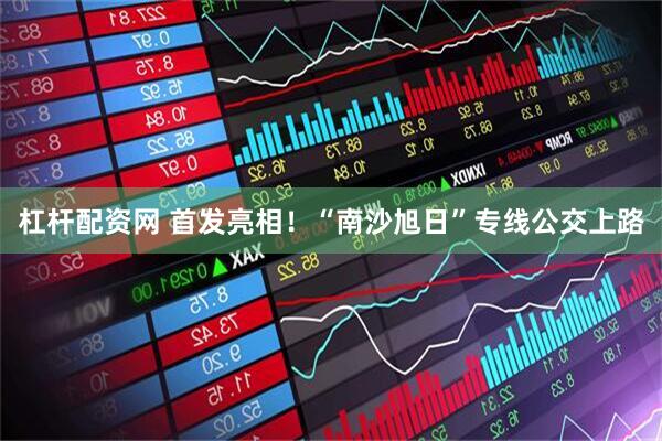 杠杆配资网 首发亮相！“南沙旭日”专线公交上路